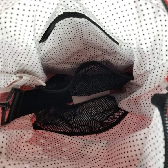 JuJuBe Black Ruby Be Sporty Backpack Red Polka Dot Messenger Strap Change Pad - Picture 5 of 16